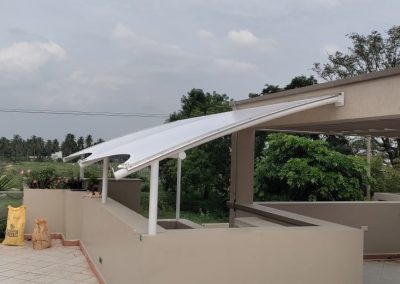 Tensile roofing